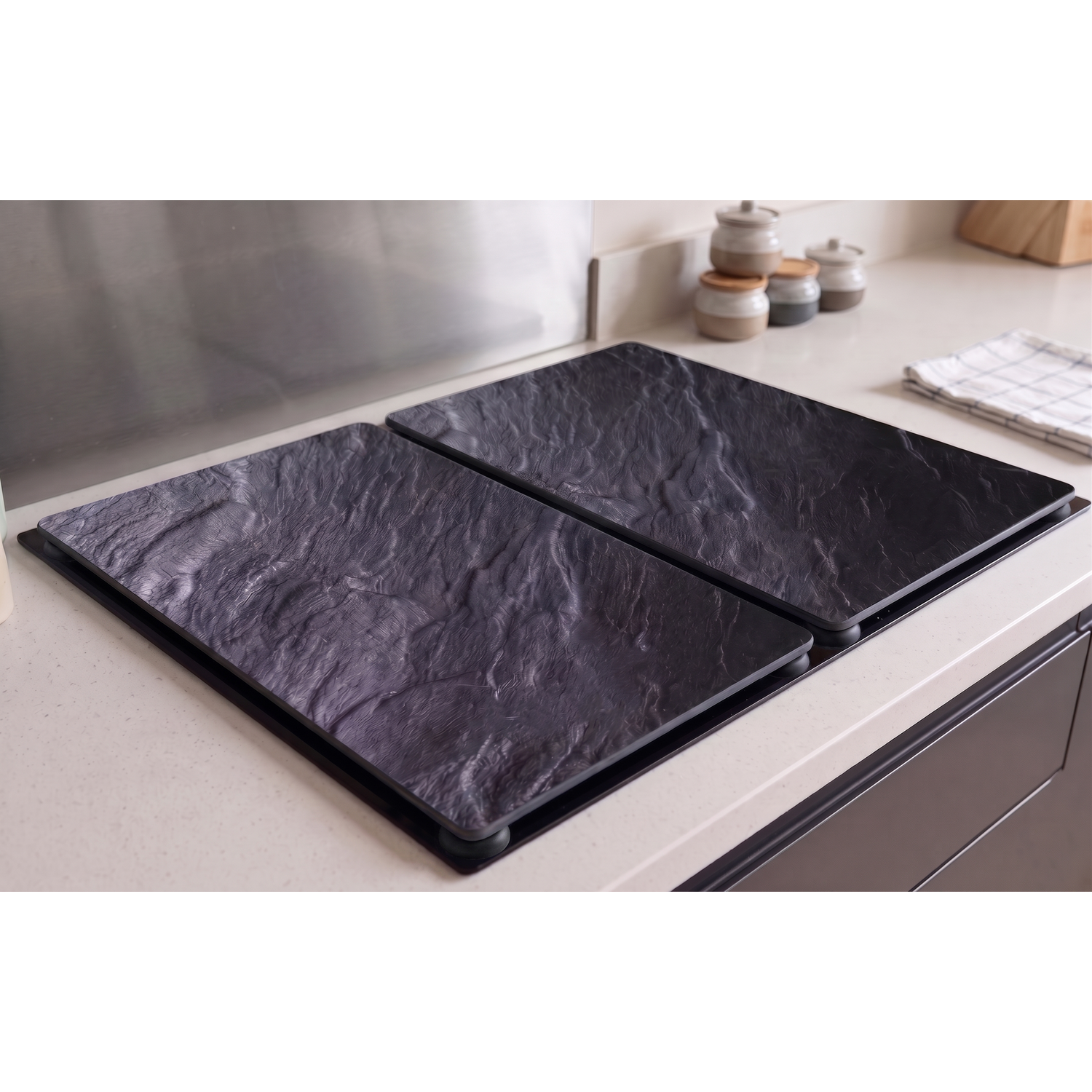 Image of DEENZ Set of 2 Rectangle Black&hellip;