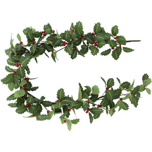 Holly with Berries Garland