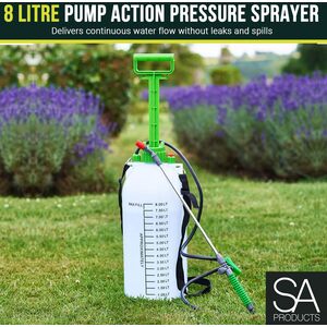 SA Products Garden Pressure Sprayer with Adjustable Lance 2L 5L 8L 10L