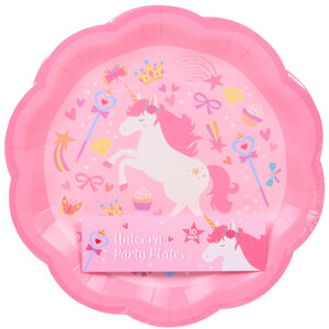Pack of 10 Unicorn Paper Plates