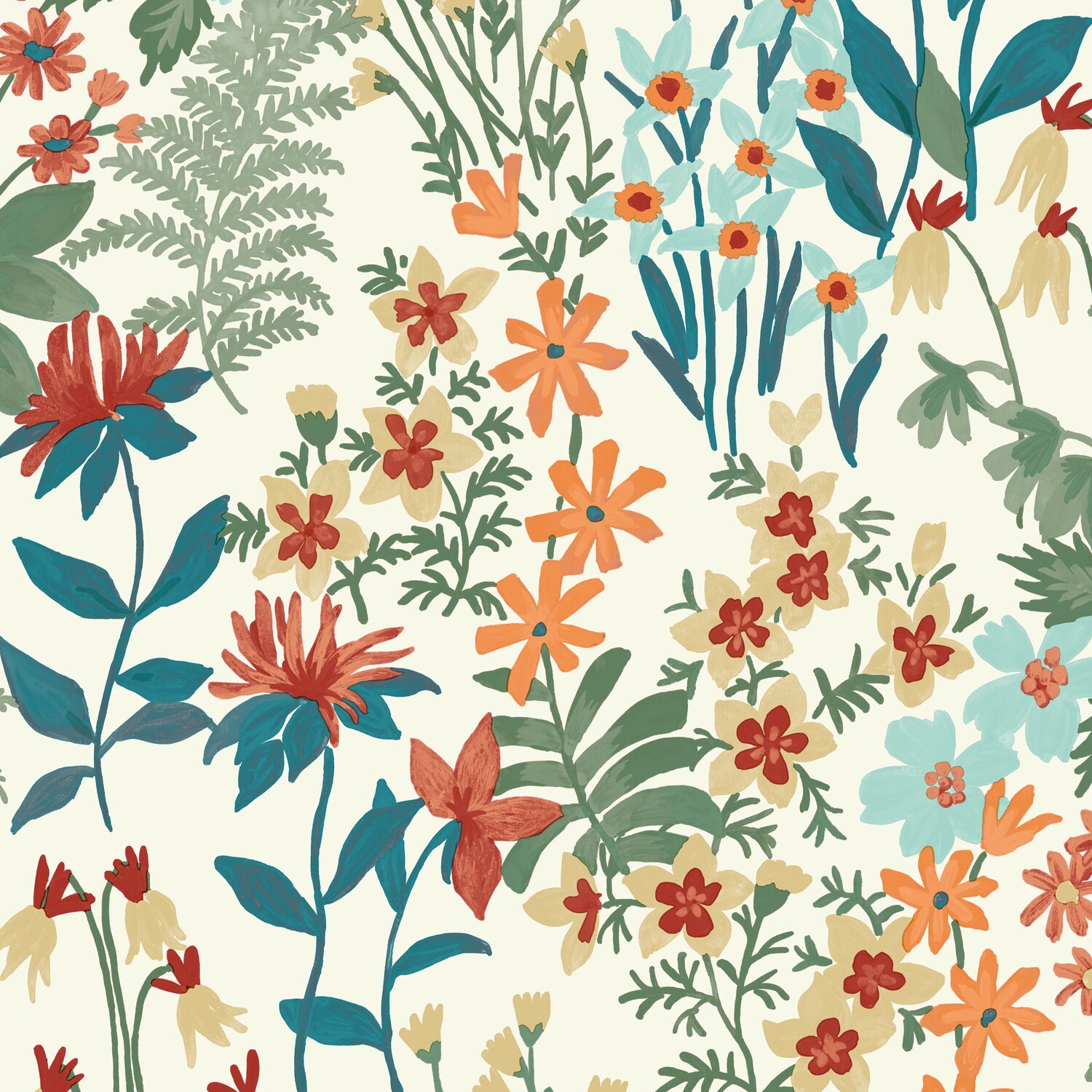 Grandeco - Wallpaper - Blue - Floral Leaf Pattern - Image 6
