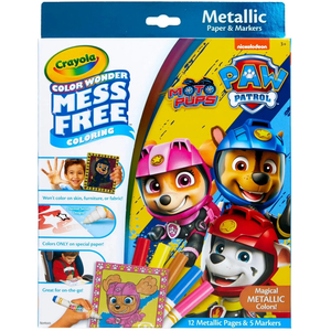 PAW Patrol Crayola Color Wonder Metallic Mess-Free Coloring Set 12
