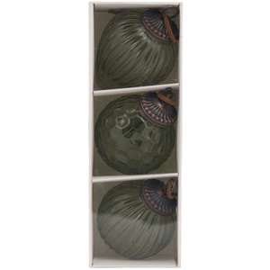 Set of 3 Antique Glass Baubles
