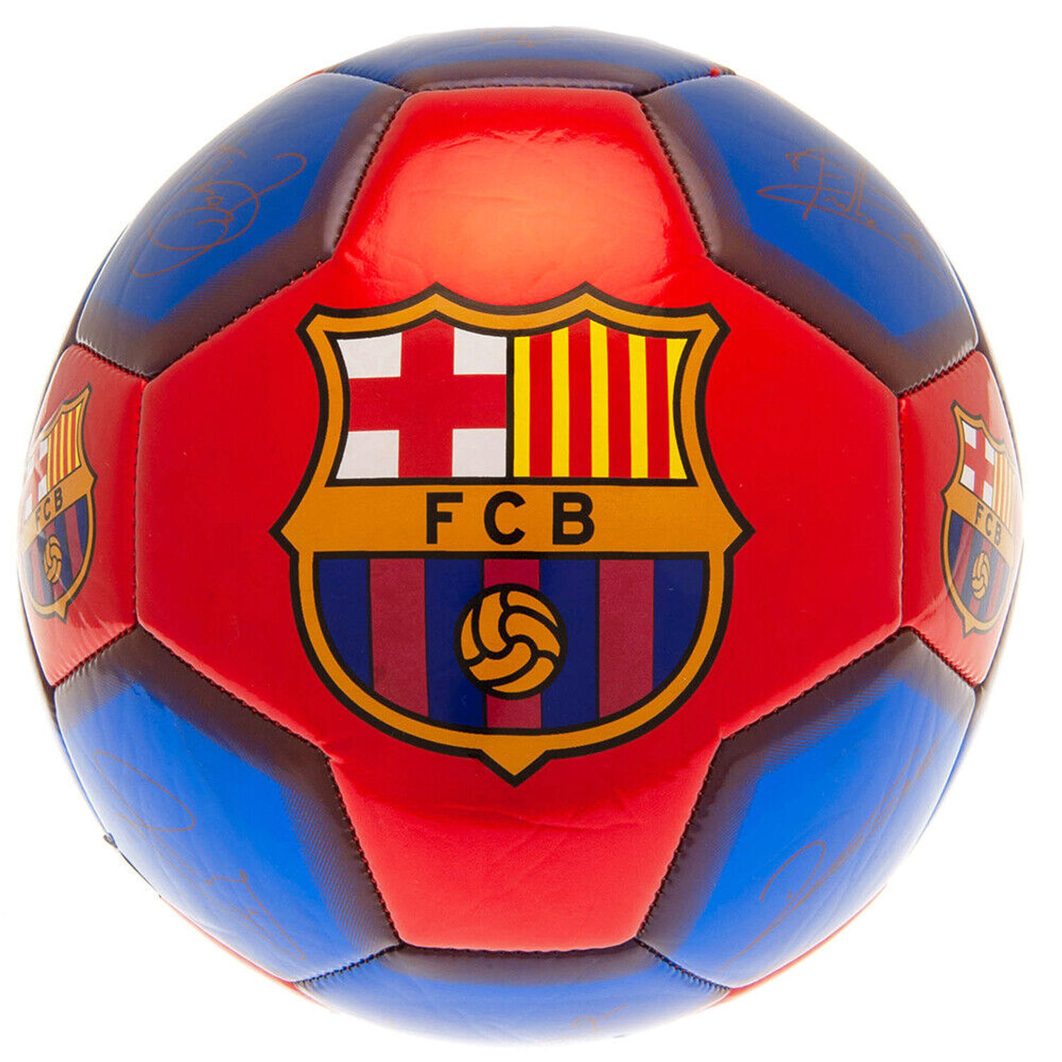Barcelona Fc Fc Barcelona Barca Barca Barca Crest Football - Maroon/Navy Blue