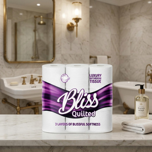 36 Rolls Of 3-Ply Bliss Quilted Super Absorbent Soft Toilet Tissue