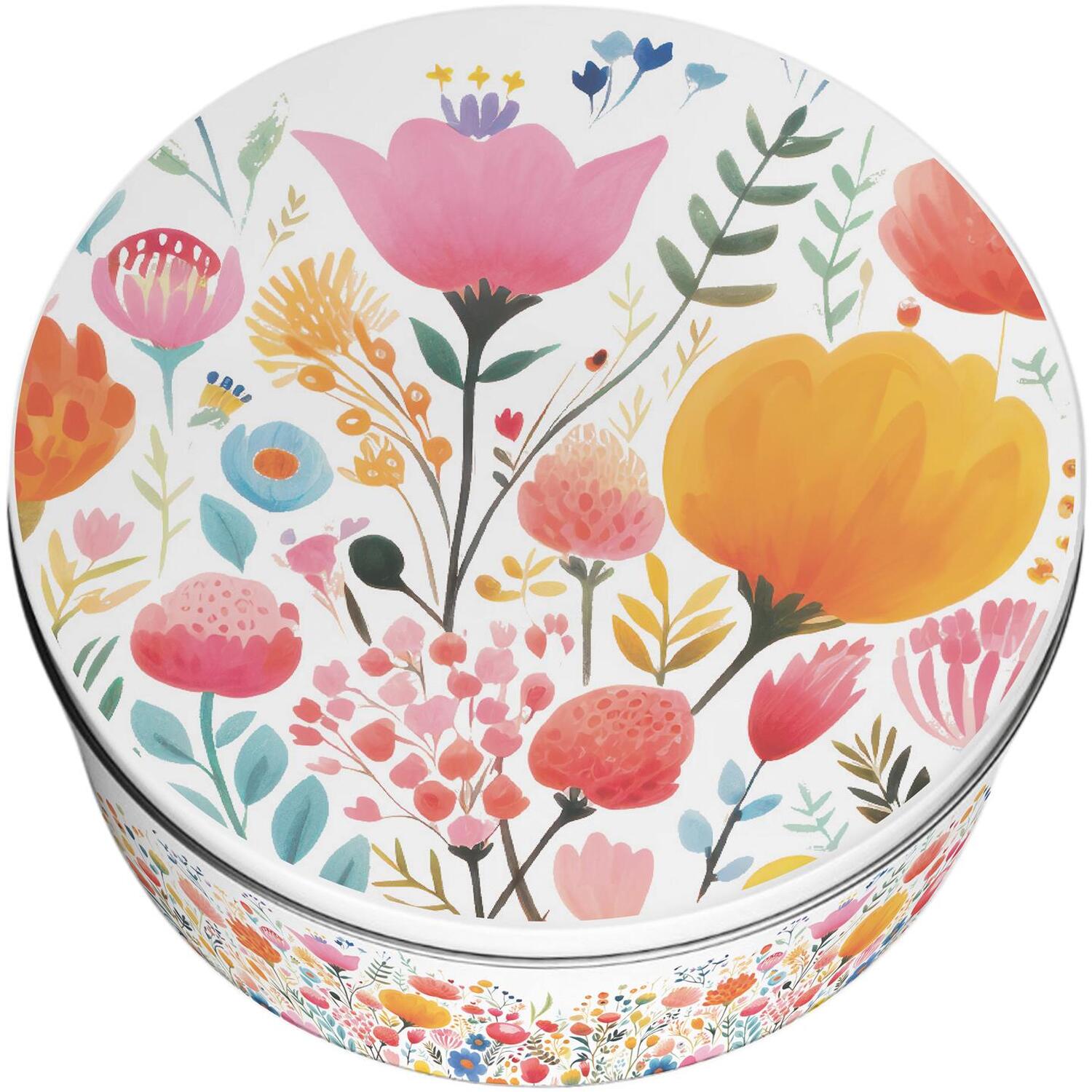 Image of Bright Floral Large Cake Tin -&hellip;