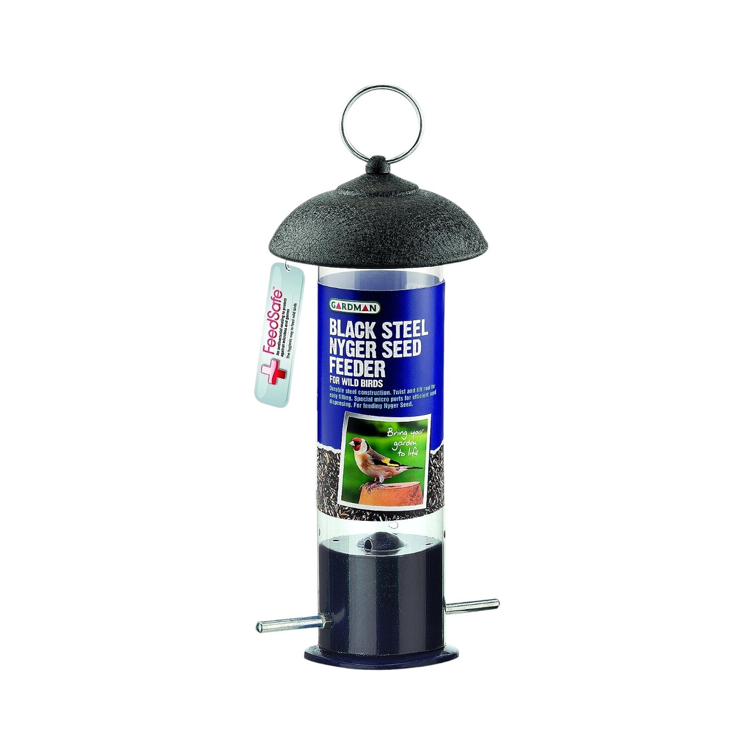 Westland Steel Bird Feeder - Black