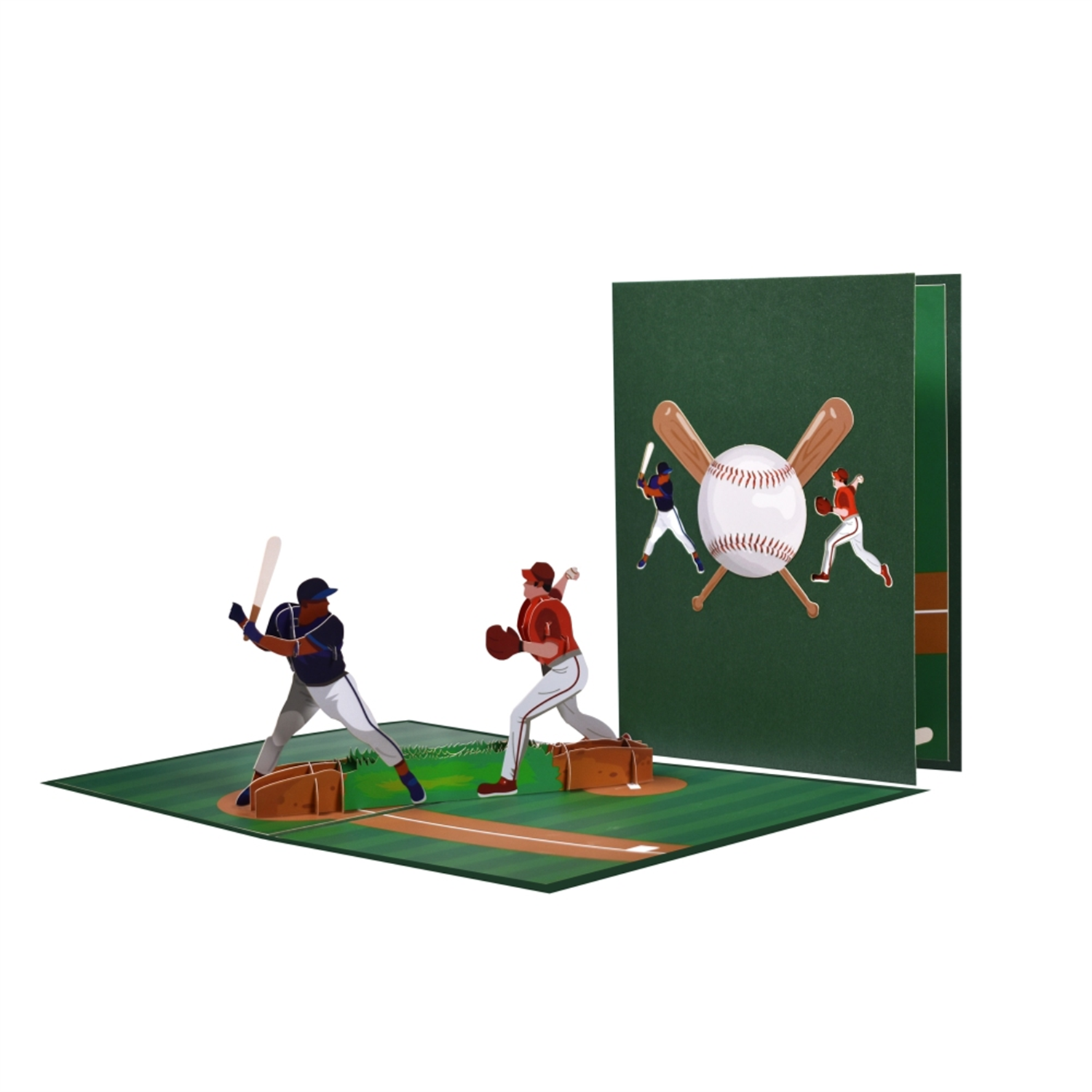 Baseball Field 3D Pop Up Greeting Card - Image 2