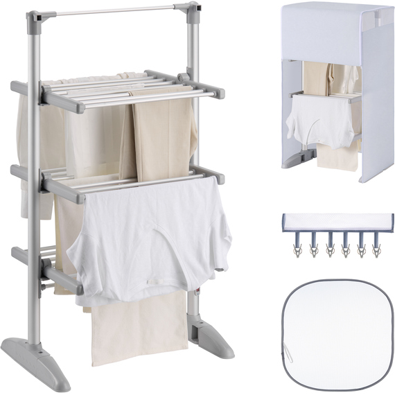 Heated Clothes Airer 3 Tiers Medium