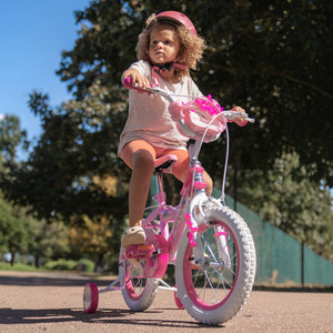 HUFFY Disney Princess 14-inch Children's Bike - 24371W - Pink/White