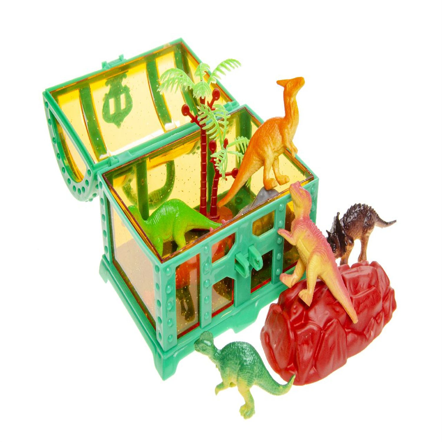 Dinosaurs Treasure Chest 9-Piece Play Set - Image 2