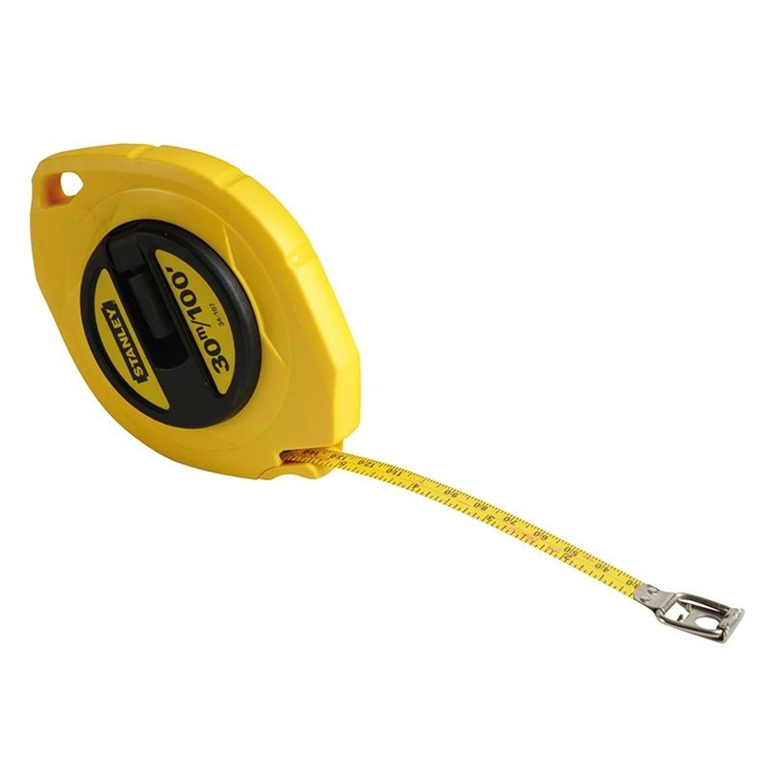 Stanley Hand Tools Closed Case Steel Long Tape 30M/100Ft (Width 10Mm) - Multi Colour
