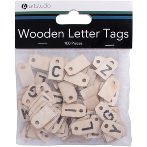 Wooden Letter Tags
