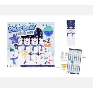 Polar Bear Present Dash Crackers Pack of 18