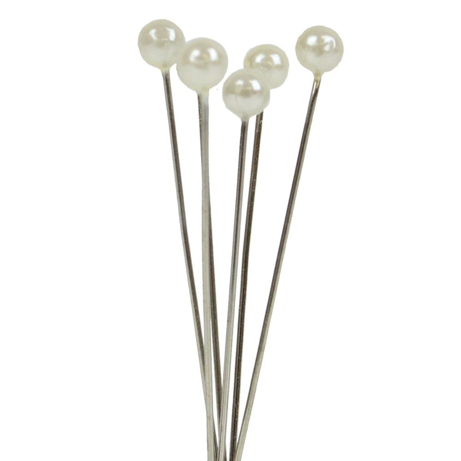Kdmd Ivory Pearl Headed Pins 4 Pack - Ivory