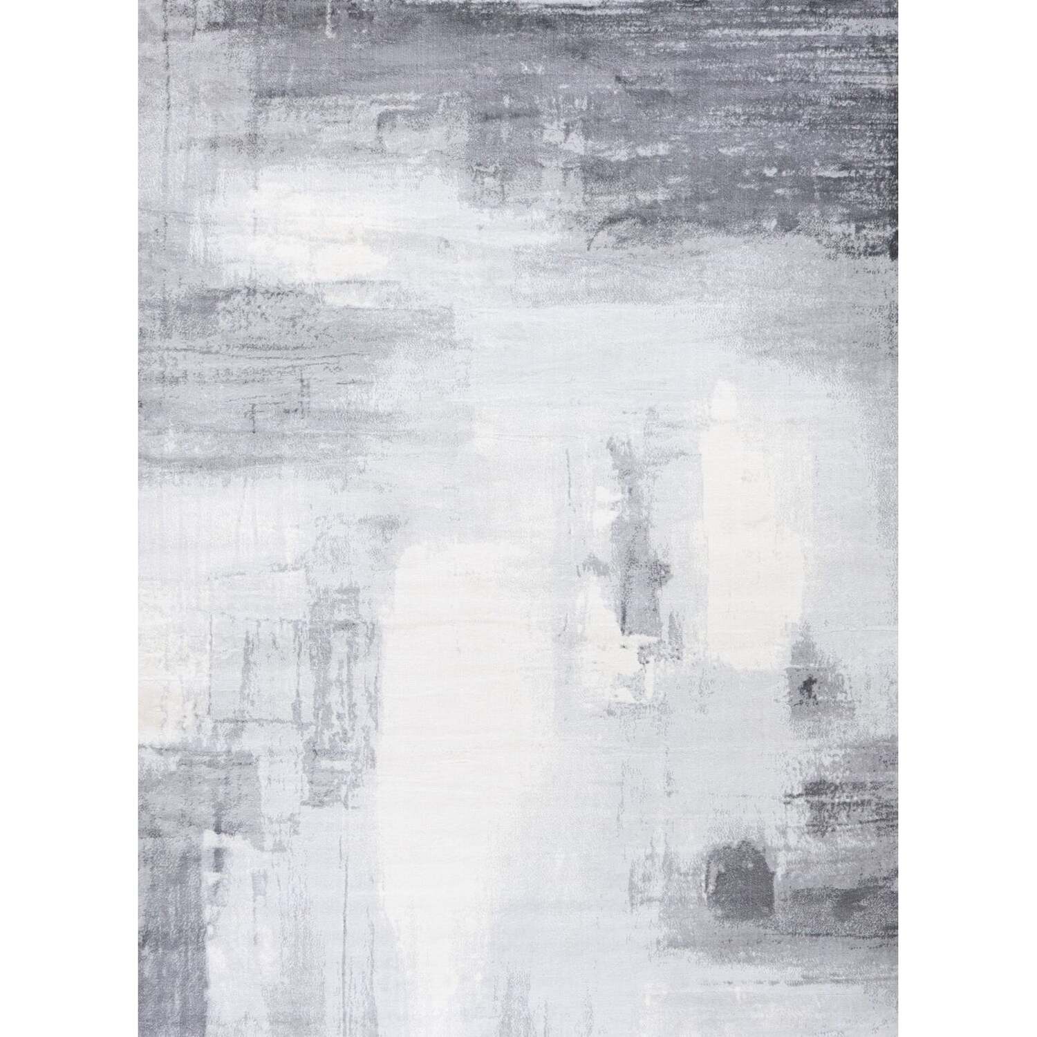 The Rugs Unisex Grey Elaris Stain Resistant Abstract Distressed Living Room Area Rug 410 In | Size: 120Cm X 170Cm - Image 2