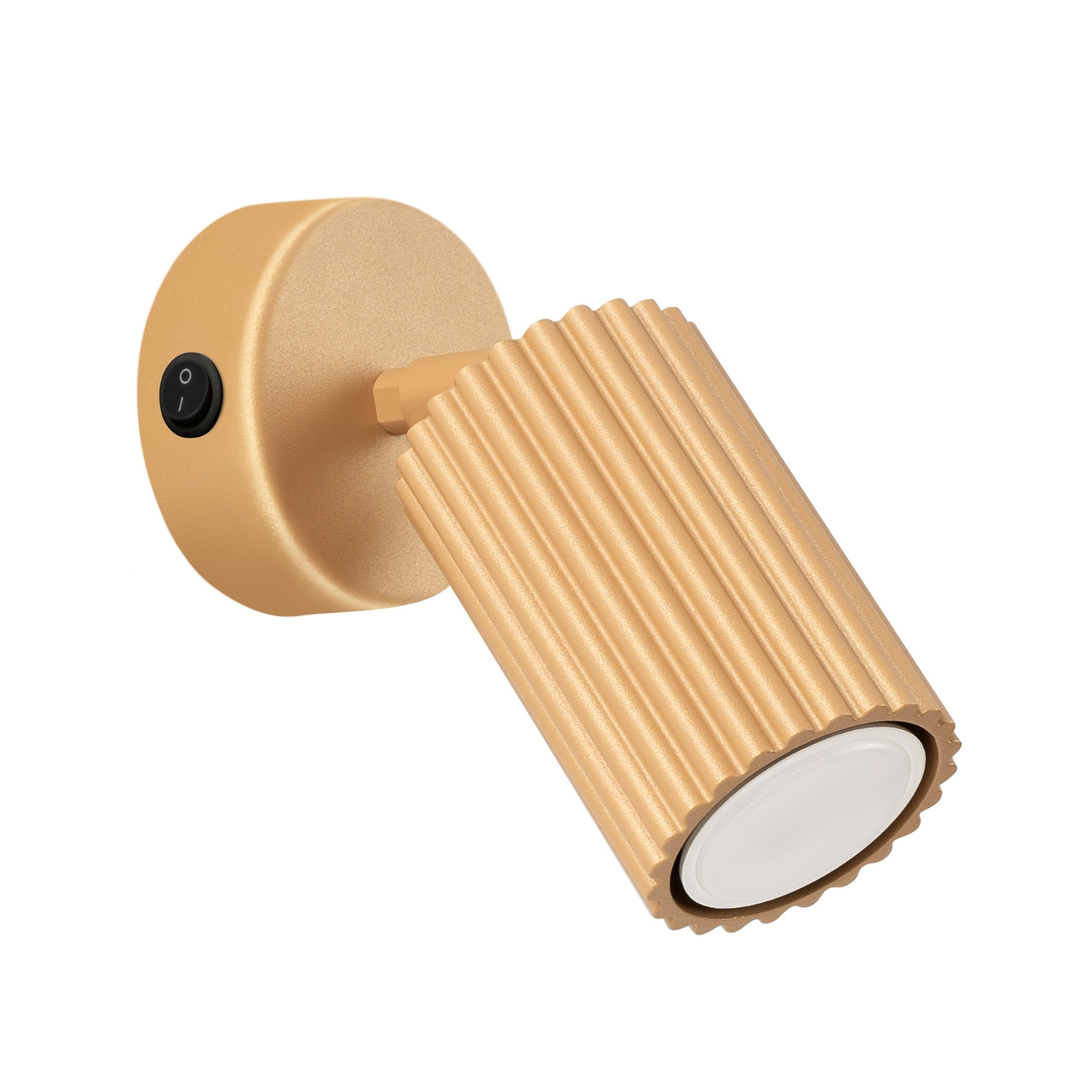 Sollux Lighting Wall Lamp Karbon Gold With A Switch - Golden