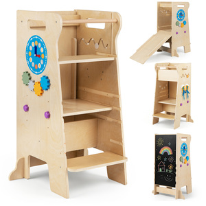Costway Kids Kitchen Step Stool Helper with Adjustable Height