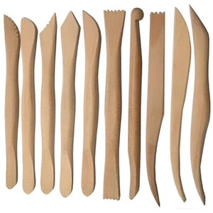Wooden Modelling Tools Wire Tip Set - 10 Piece
