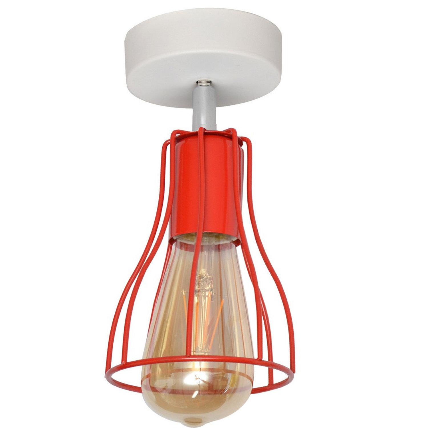 Helam Lighting Tube Ceiling Light White