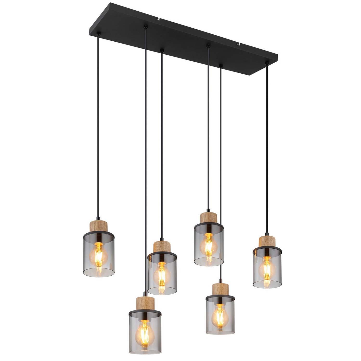 Globo Lighting Reid Pendant Light Black
