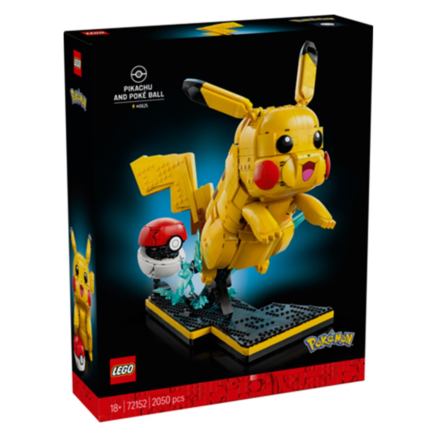 LEGO Pokémon Pikachu and Poké Ball 72152 | Set for Adults, Model Kit with Posable Anime Figure, Dynamic Display Stand, DIY Room or Desk Decor, Gaming Gift, 2050 Pieces - Image 21