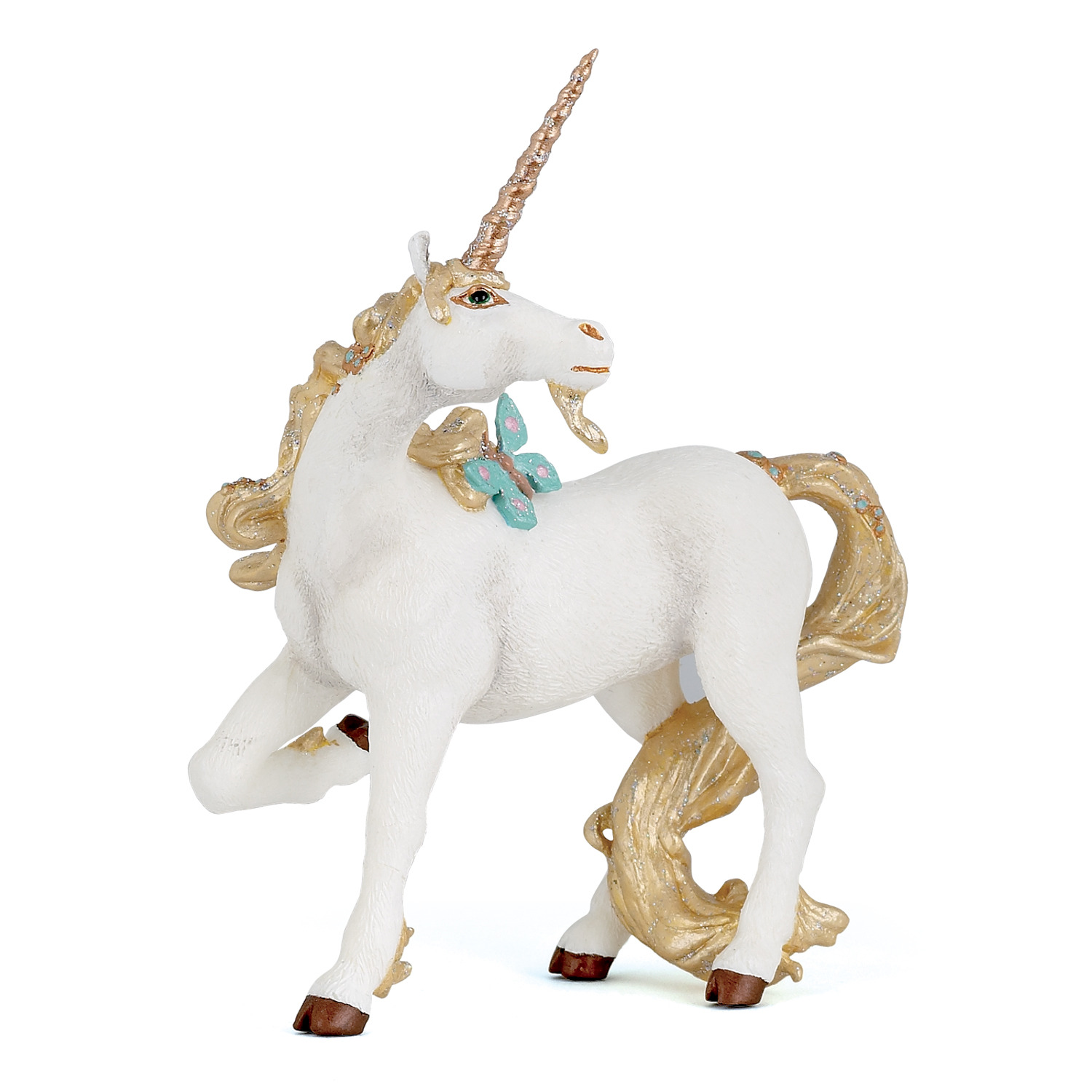PAPO The Enchanted World Golden Unicorn Toy Figure - White