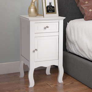 Bedside Table Nightstand with Storage Drawer