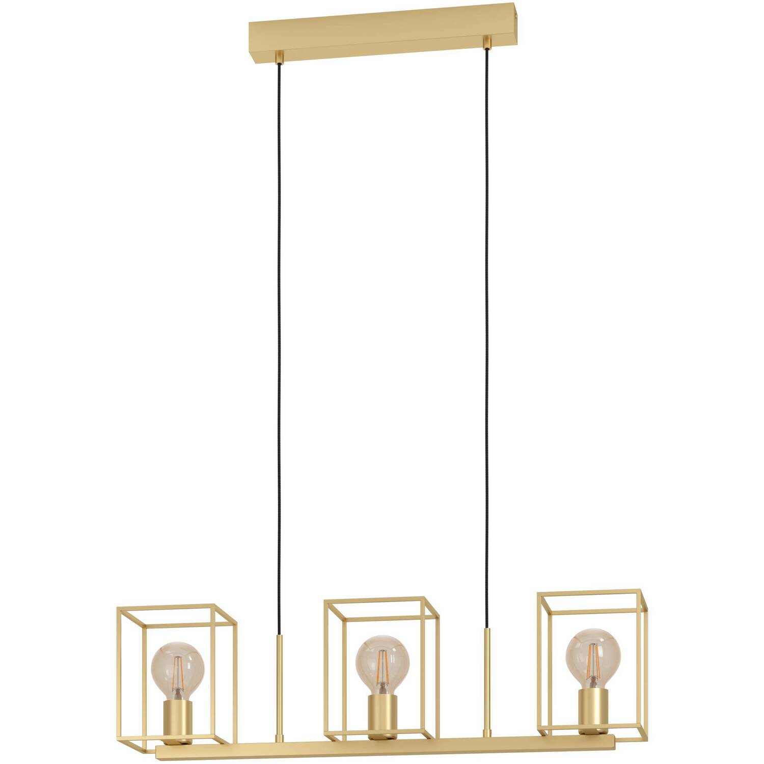 EGLO Cumiole Modern Gold Steel 3-light Pendant - Gold-Coloured thumbnail