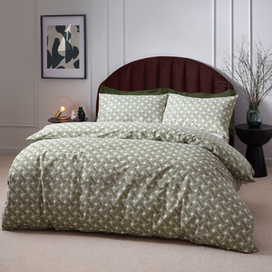 Watercolour Basketweave Duvet Cover Set