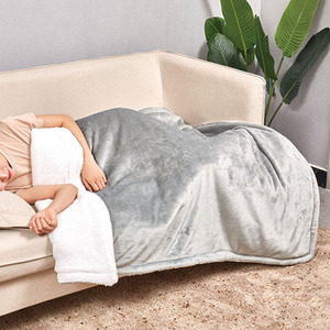 Electric Heated Throw Flannel Blanket Sofa Bed Large