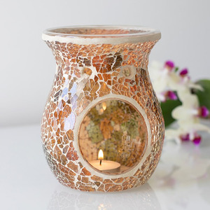 Large Crackle Oil Burner Stylish and Functional