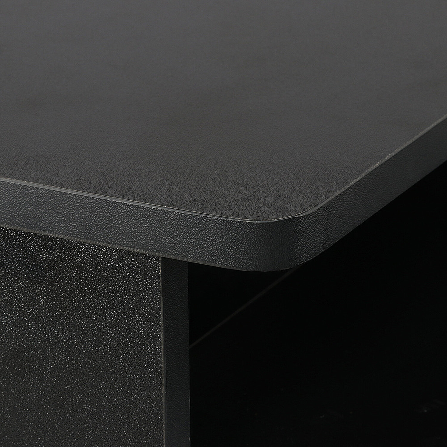 Space Saver Computer Desk With Wheels - Black
