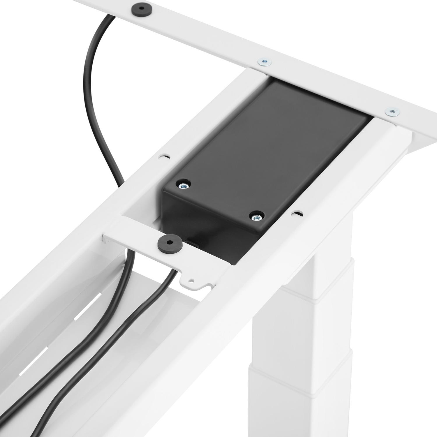 Motorised Standing Desk Frame With Memory Functions - White 190cm