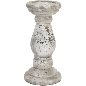 Rustic Finish Stone Effect Ceramic Candle Holder