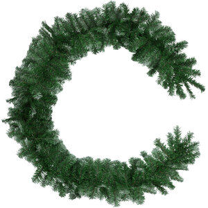 Realistic Christmas Garland With Frosted Tips