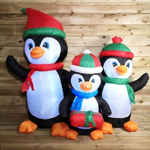 LED Inflatable Penguin Family