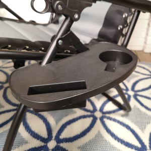 Black & Grey / 2 Luxury Padded Chair Lounger shot 4481895