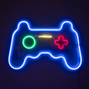 Games Controller Neon White Light Decoration