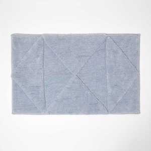 Cotton Bath Mat Tufted Geometric Design