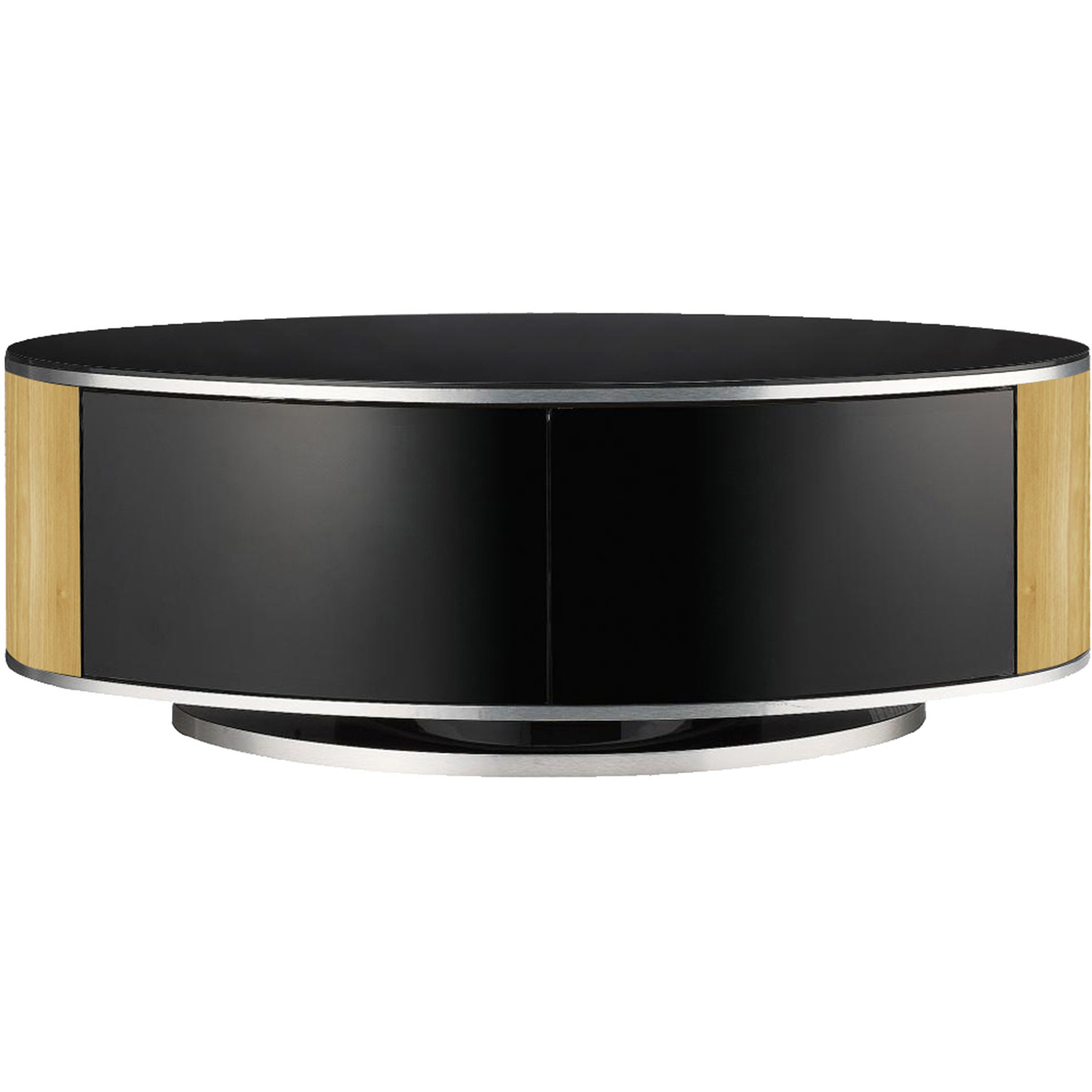 Luna Swivel Base Tv Cabinet - Black Oak