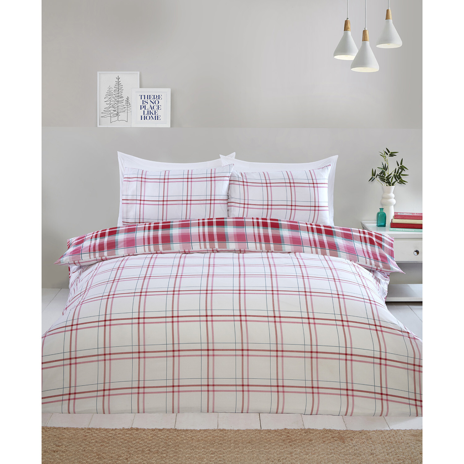Ailsa Check Duvet Set - Pink King