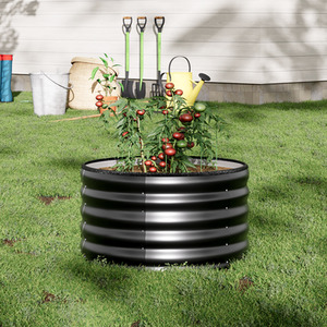 Round Galvanized Steel Raised Garden Bed