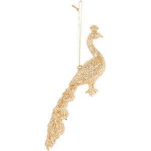 Glitter Peacock Decoration