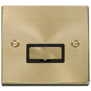 Satin  Brushed Brass 13A Fused Ingot Connection Unit