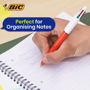 BIC 4 Colour Fine Point Ballpoint Pen 0.8 mm Pack of 1