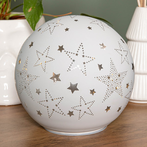 Battery Operated Light up Star Glass Ball in with LEDs