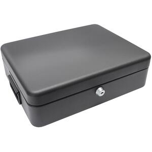 Black Metal Lockable A4 Security Box