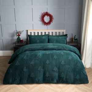 Winter Tree Tufted Teddy Duvet Set