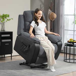 HOMCOM Power Lift Recliner Chair for Elderly Patchwork Design